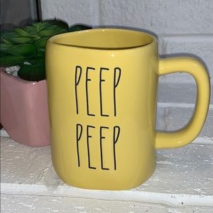 Rae Dunn Yellow PEEP PEEP Mug